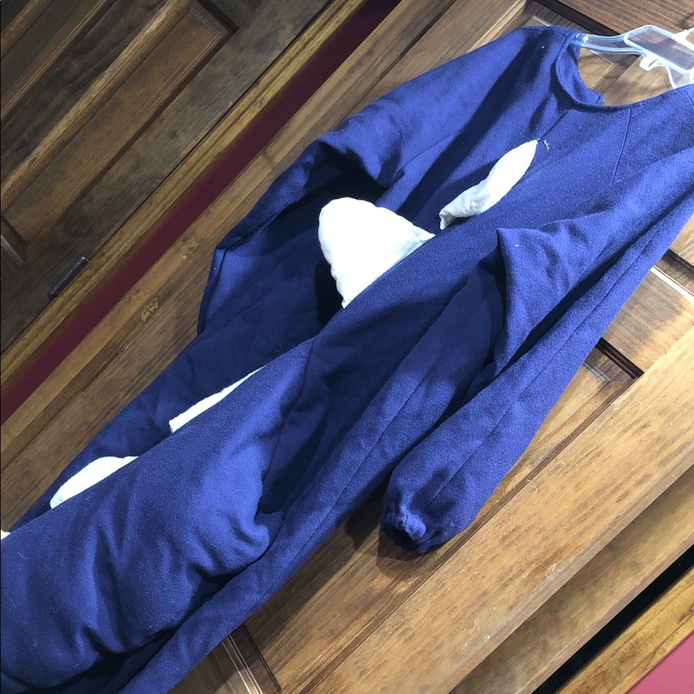 Purple and White Dinosaur costume